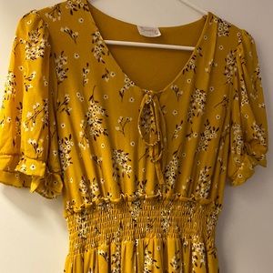 Yellow Mustard Dress Worn Once